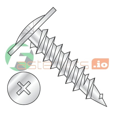 Newport Fasteners Drywall Screw, #8 x 1-5/8 in, Steel, Truss Head Phillips Drive, 3000 PK 832842